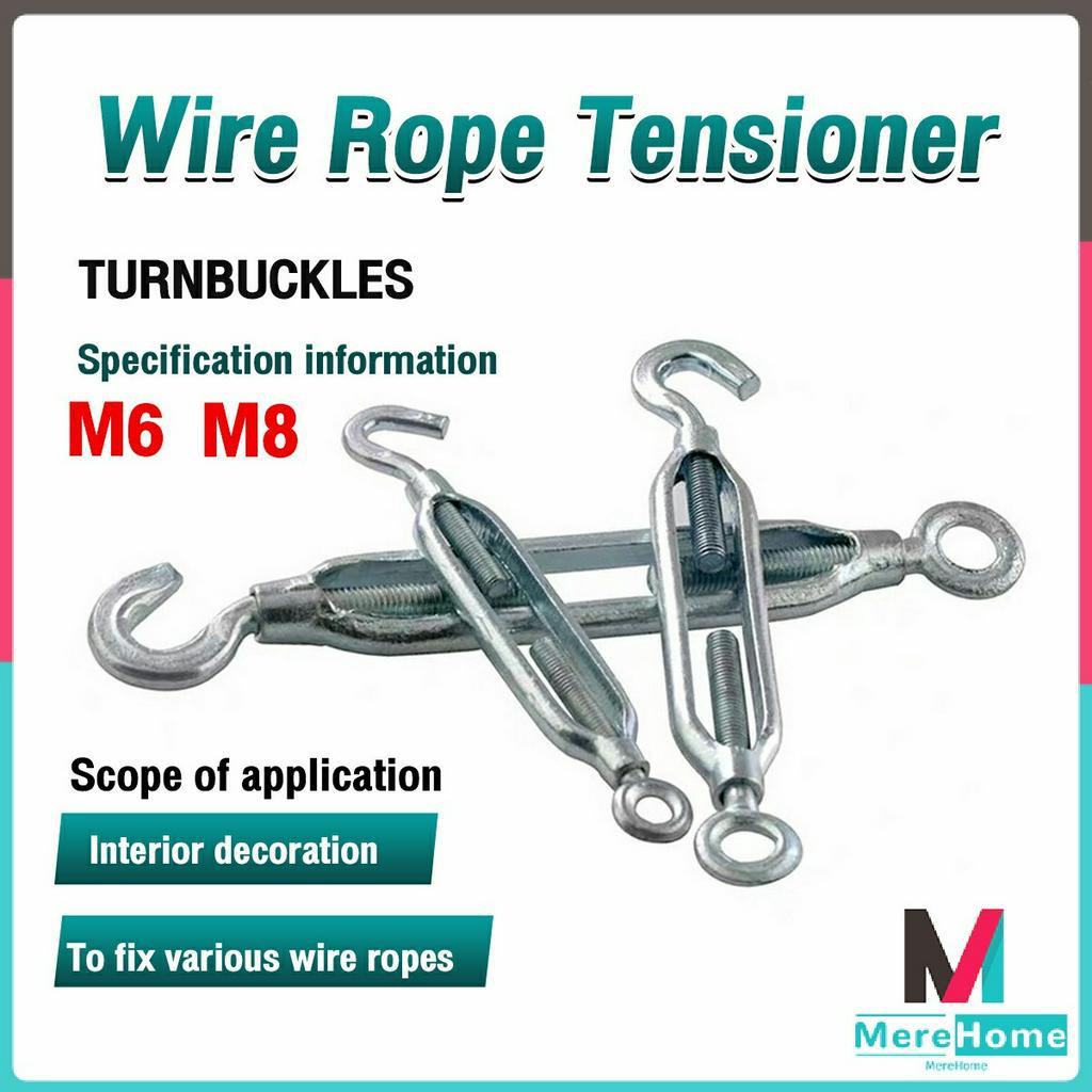 Wire Rope Tensioner Screw Alloy Turnbuckle M6 M8 | Shopee Philippines