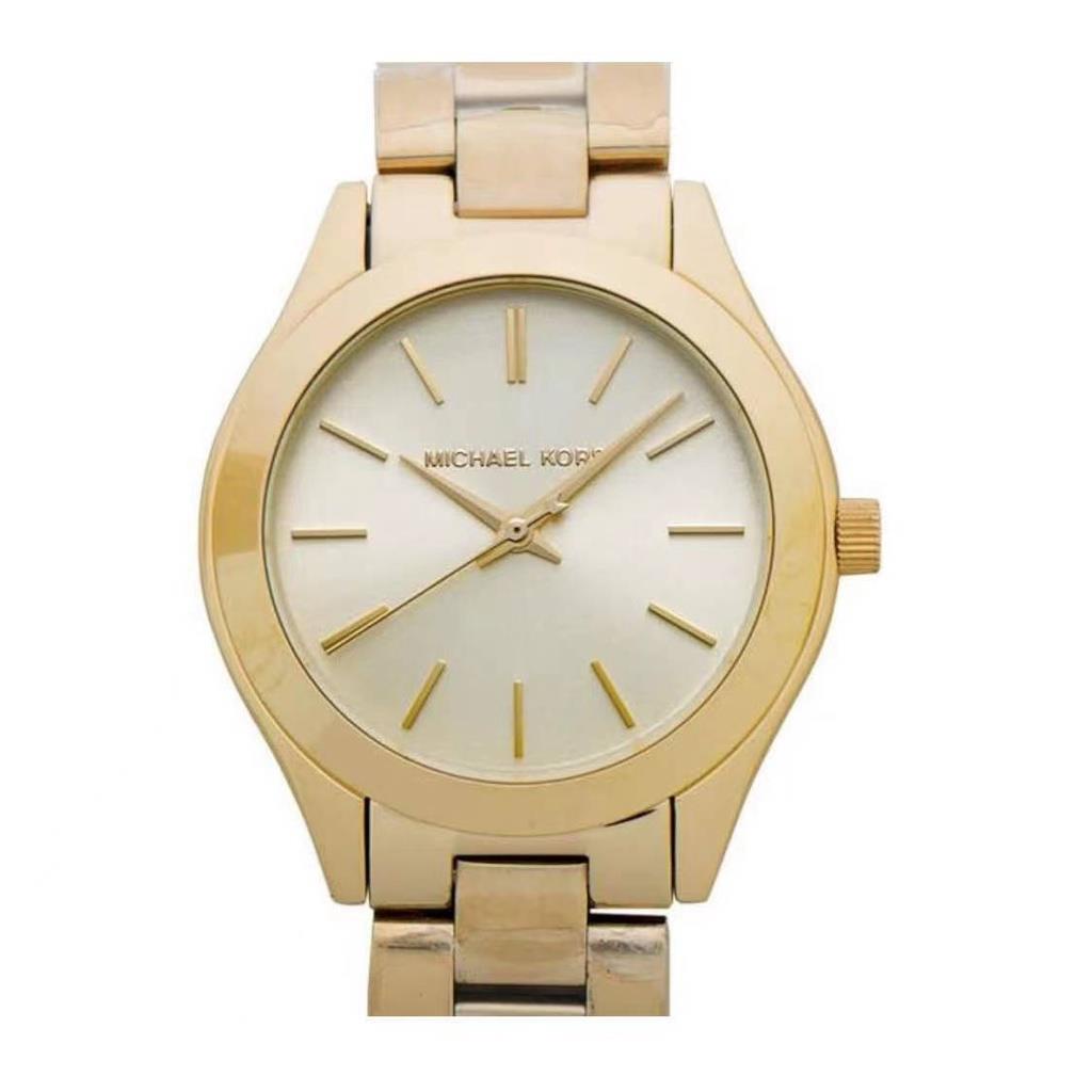 Women Watches☎Michael Kors Runway MK Gold Strap Analog Quartz Watch ...