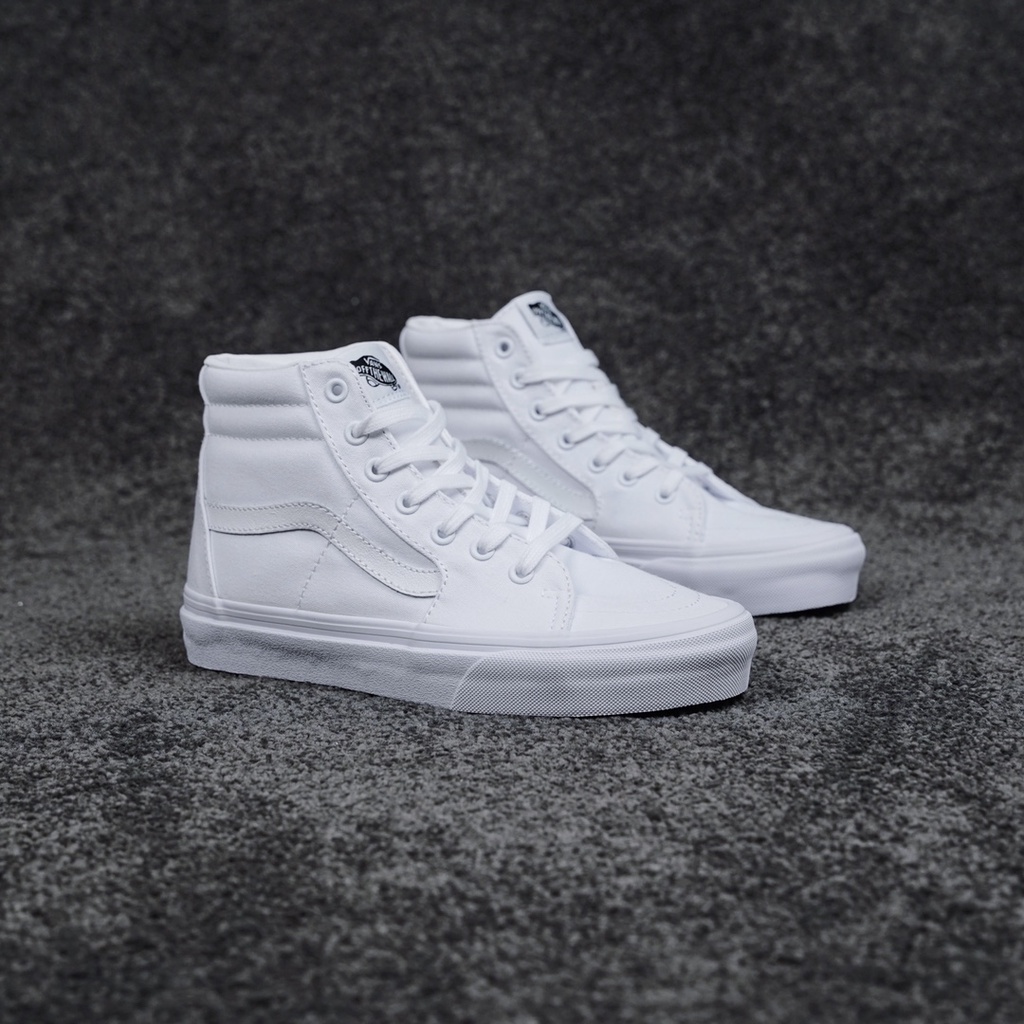 All white cheap vans high