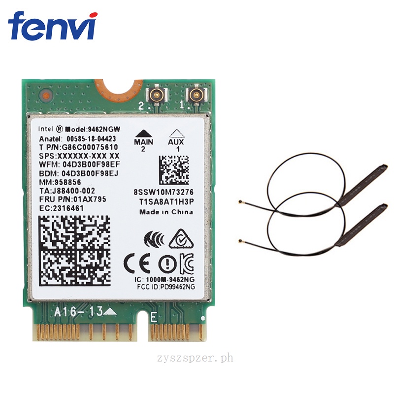 433Mbps Wireless-ac Dual Band Wifi Card Adapter For Intel 9462NGW NGFF ...