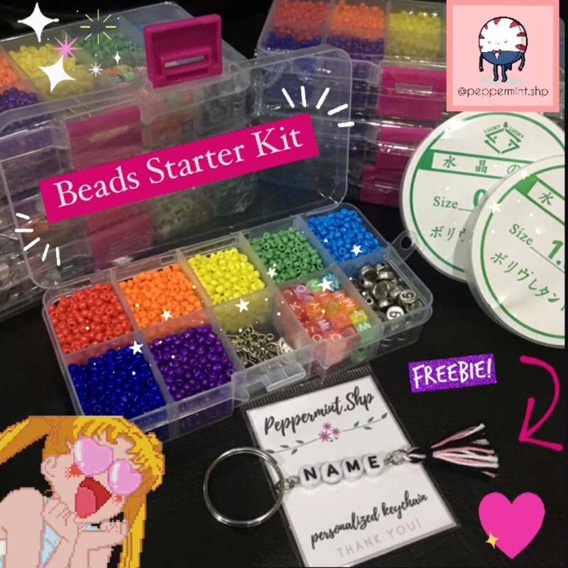 1000 pcs) Beads Starter Kit with beads organizer