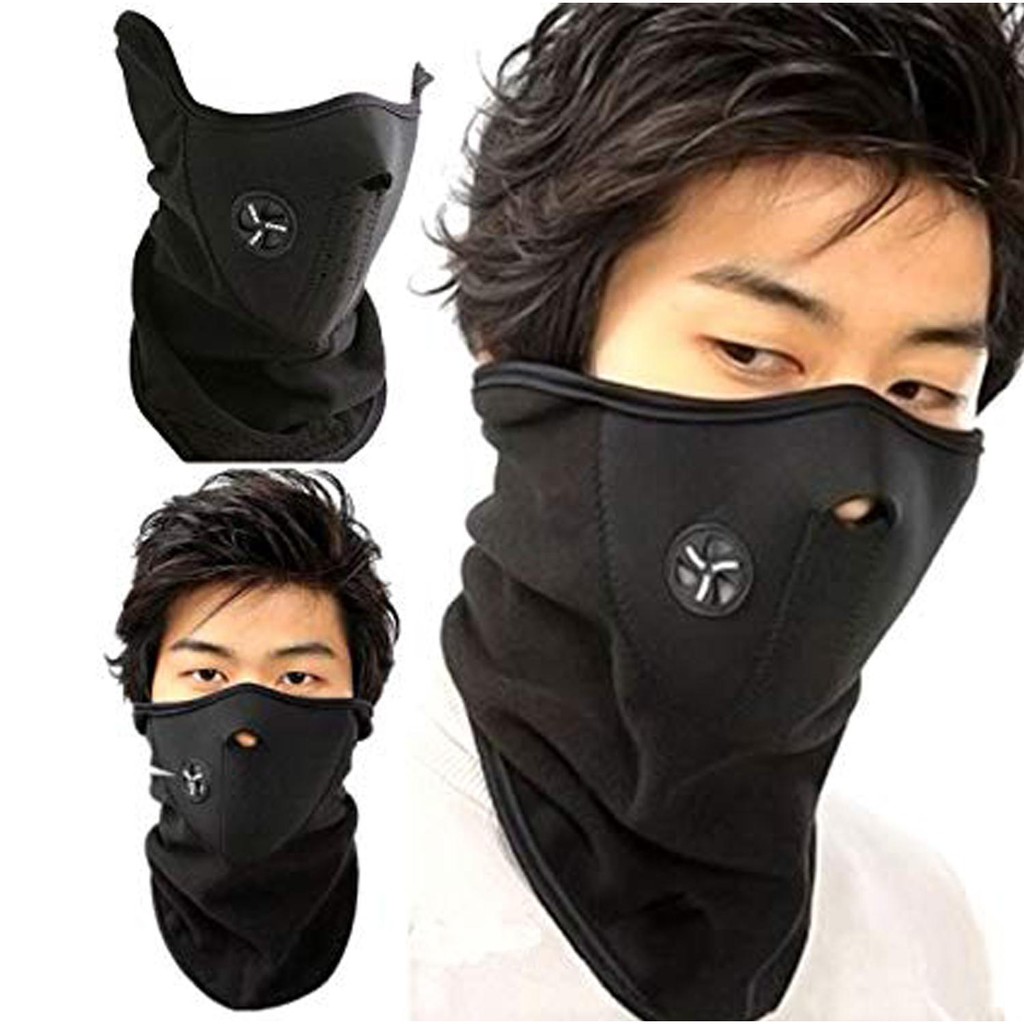 Half Face Mask Motorcyle Ski Mask Neck Anti Dust Pollution Unisex ...