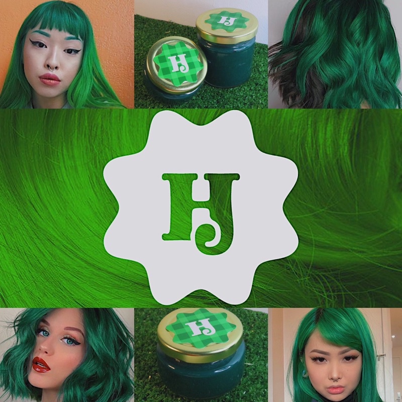 HairJam Avocado Green Semi Permanent Hair Dye Temporary Conditioner Based Hair Color Shopee