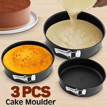 Springform Pan Set Of 3 Nonstick Cheesecake Pan Leakproof Round Chiffon  Cake Pan 6 8 10 with 150 Pcs Parchment Paper Liners - AliExpress