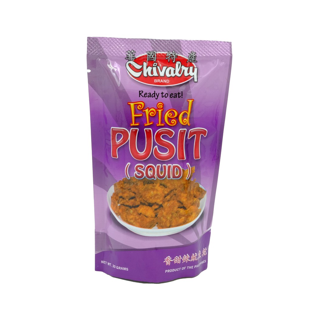 Chivalry Fried Squid Pusit Snack 30g | Shopee Philippines