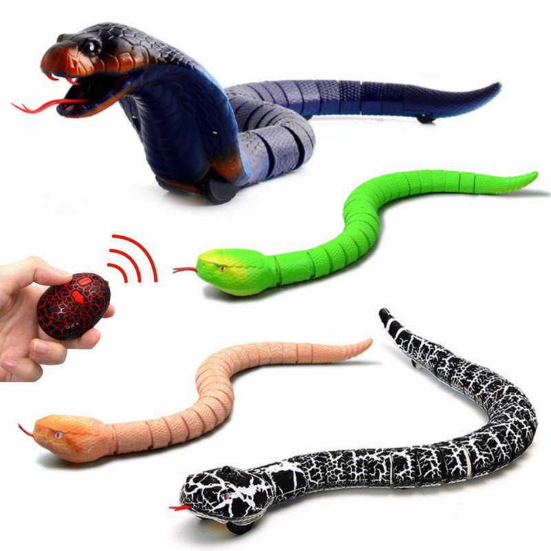 Remote Control Snake Infrared RC Naja Cobra Viper With Egg Rattlesnake