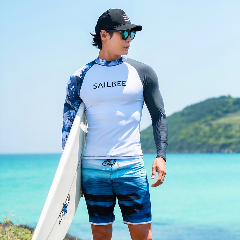 Long sleeve swimsuit men online