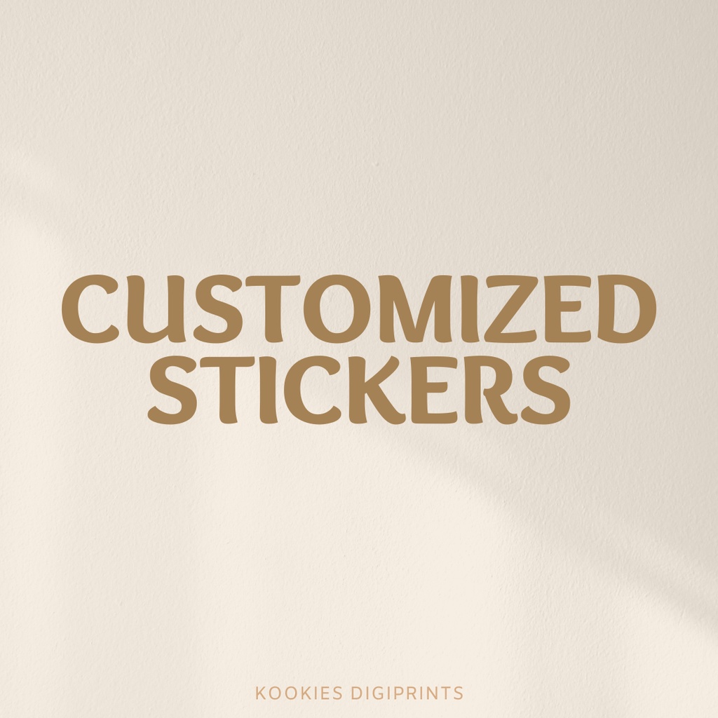 Customized Stickers (no minimum) Shopee Philippines