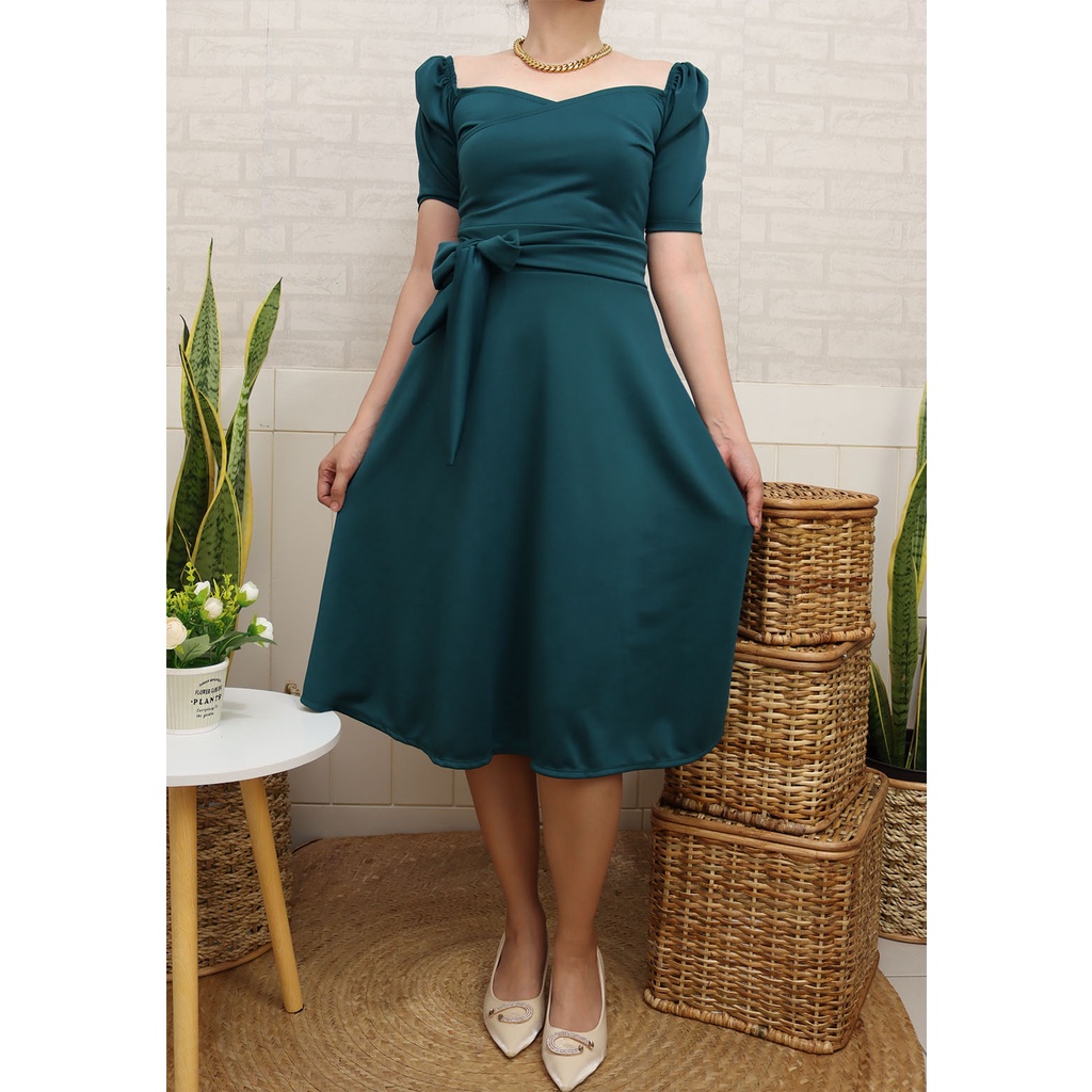 Comfy BRITANNY Neoprene Semi formal Elegant Cocktail Dress fits S M and L XL Shopee Philippines