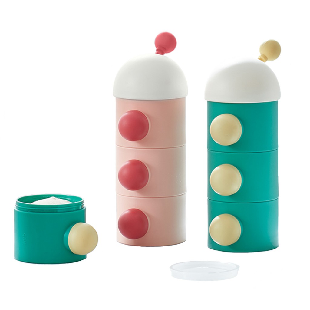 KUB 可优比 Mushroom Shape Baby Milk Powder Container (3 layers) | Shopee ...