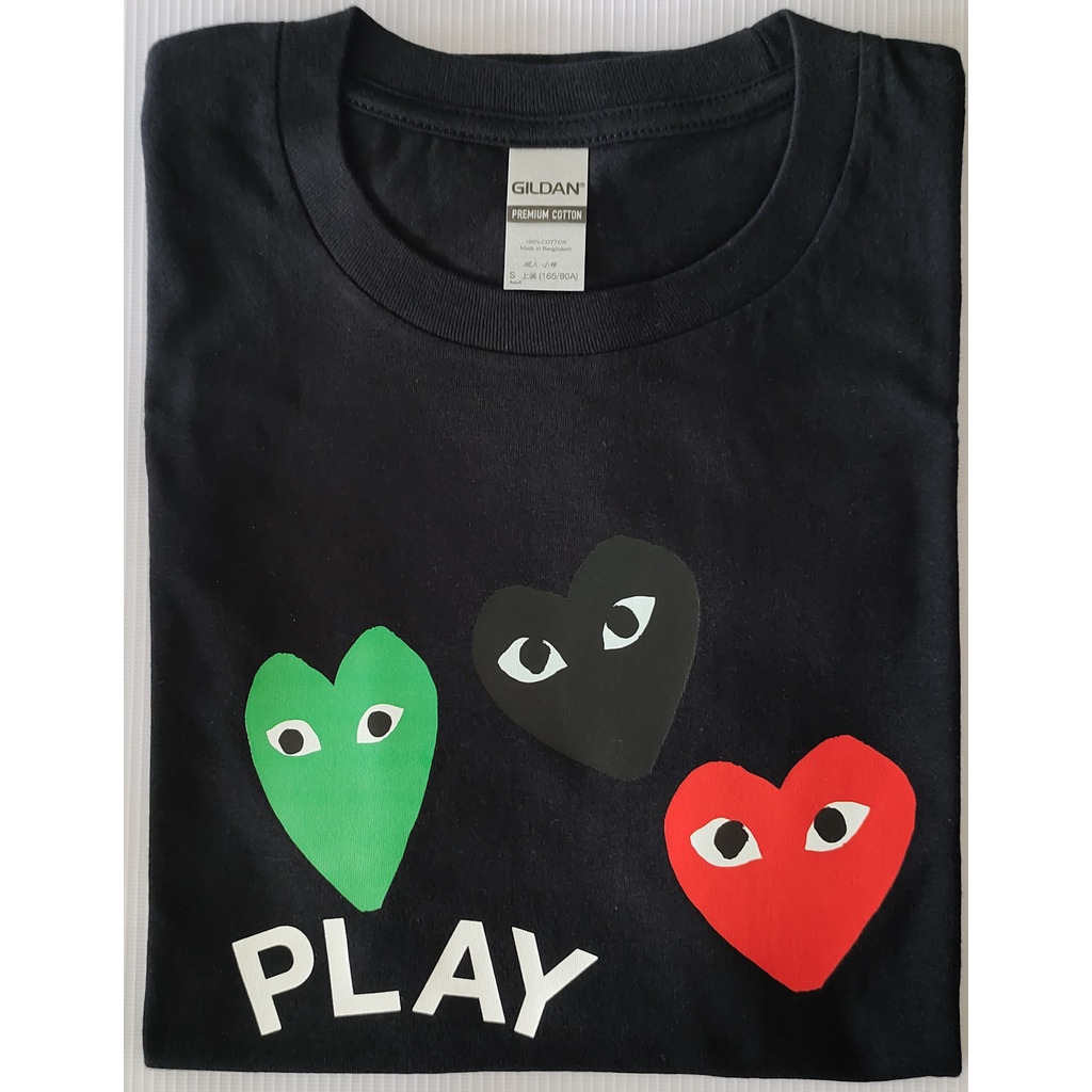 Cdg play shirt size 2025 chart