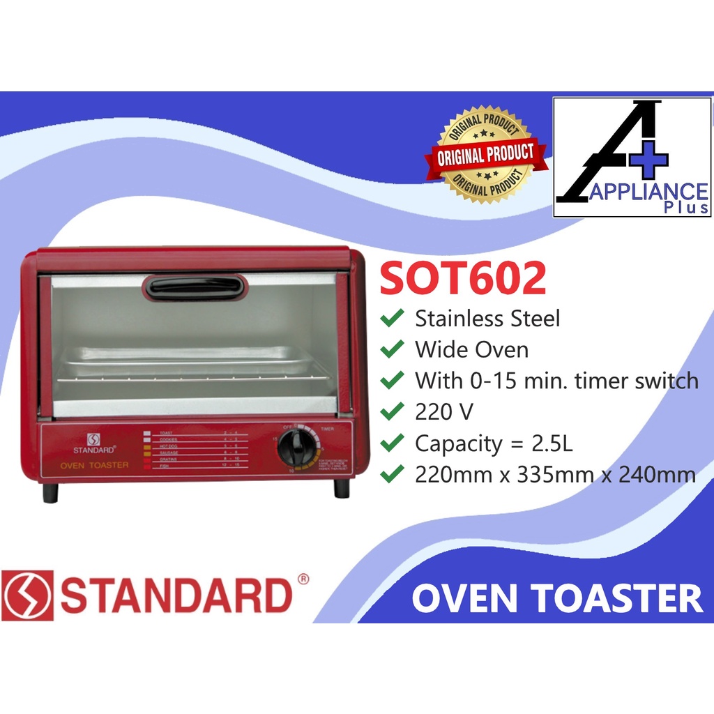 STANDARD OVEN TOASTER SOT602 Shopee Philippines