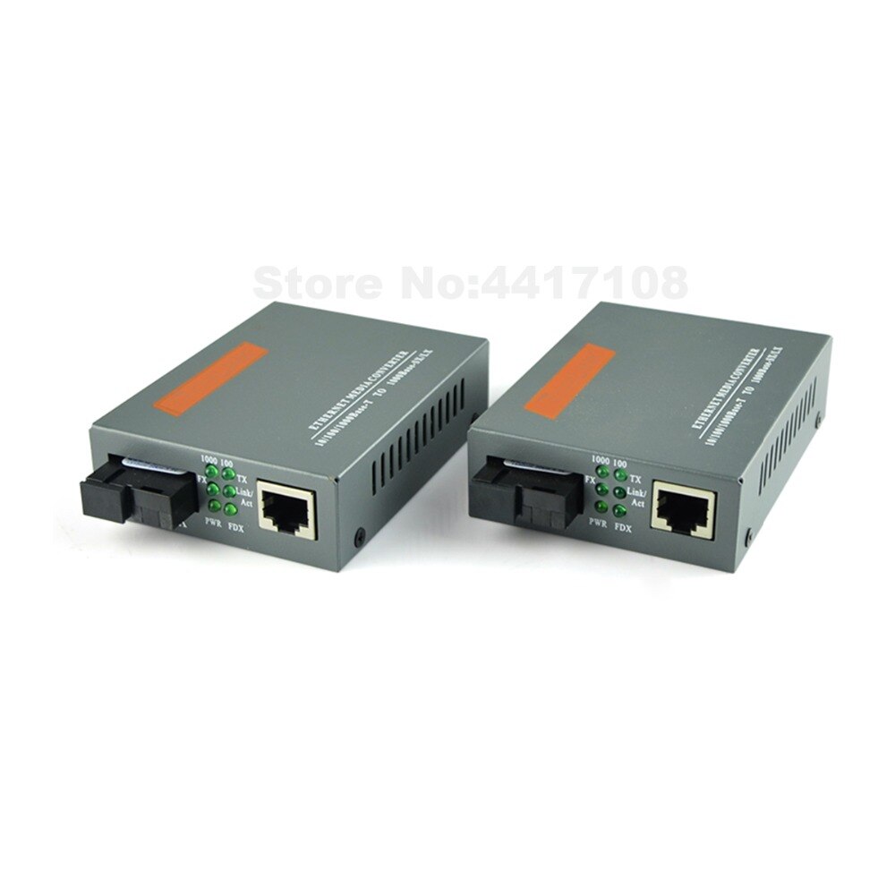 FTTH 1 Pair Gigabit Fiber Optical Media Converter 10/100/1000Mbps ...