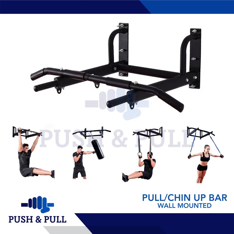 Pull Up Bar Wall Mounted Heavy Duty Chin Up Bar for Home Gym