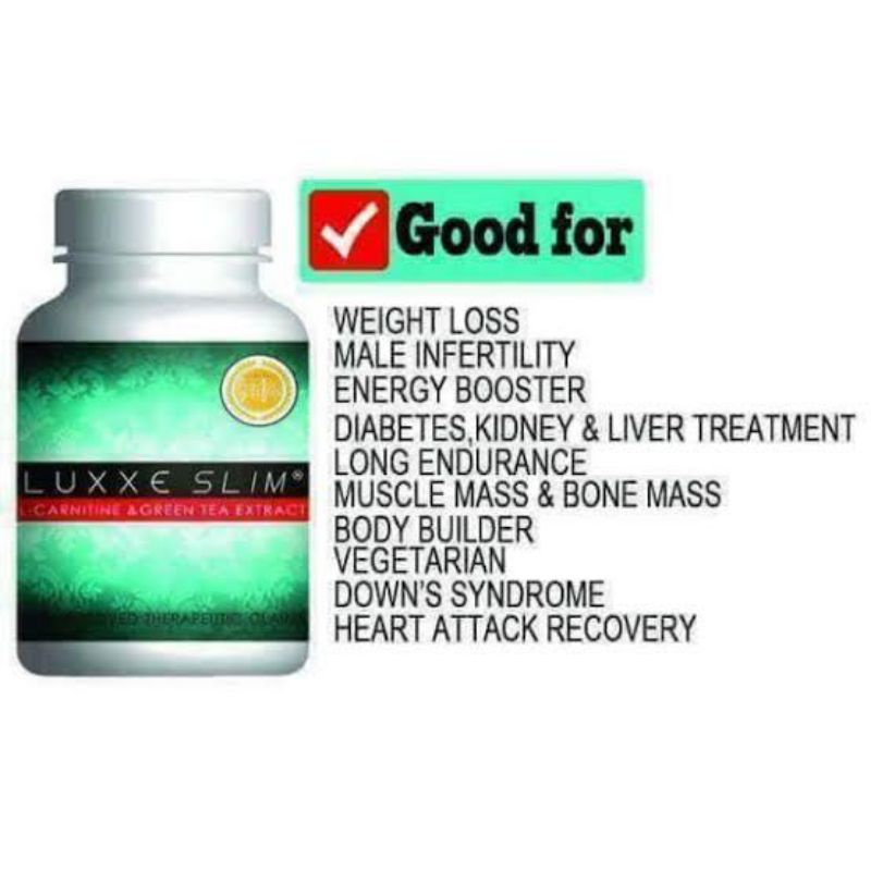 LUXXE SLIM LCARNITINE AND GREEN TEA EXTRACT (FRONTROW) Shopee Philippines