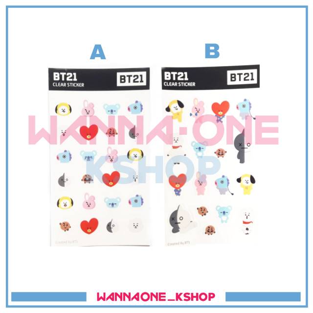 Sticker BT21 BTS bangtan boys sticker cooky chimmy mang koya rj tata ...