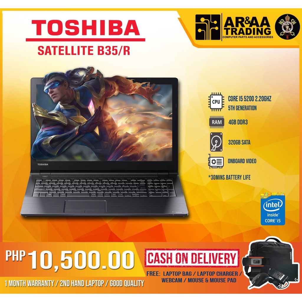 Laptop Toshiba Satellite B35/r Core i5 5200 2.20ghz 4gb 320gb (5th