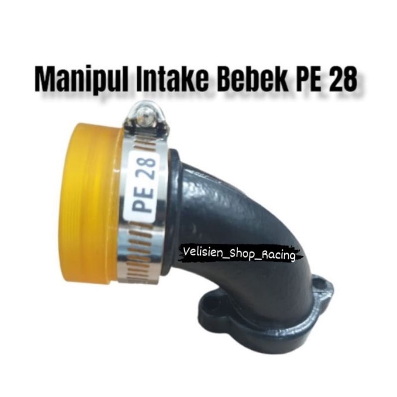 Intake Manifold Intek Teflon Long Goose Neck Duck Carburetor PE 28 PWK ...
