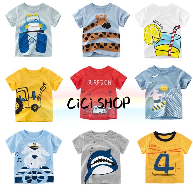 CICI Baby Boy Cotton T Shirts Blouse Pajama Shirt Kids Boys Clothes Top