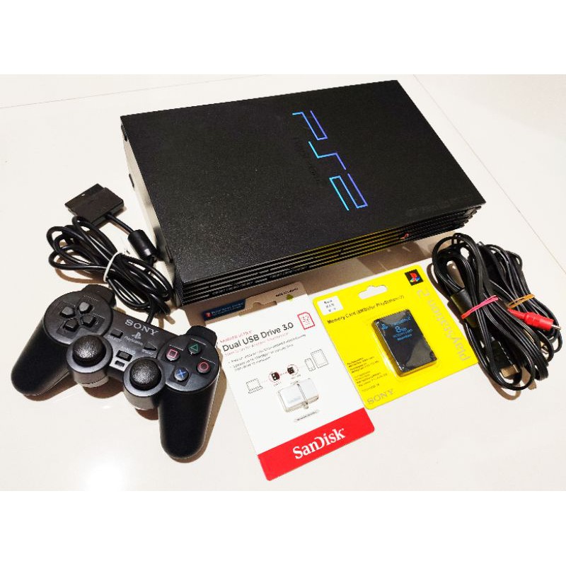 PS2 Unit With USB Games | Playstation 2 | ps2 set | PS2 console with 10 ...