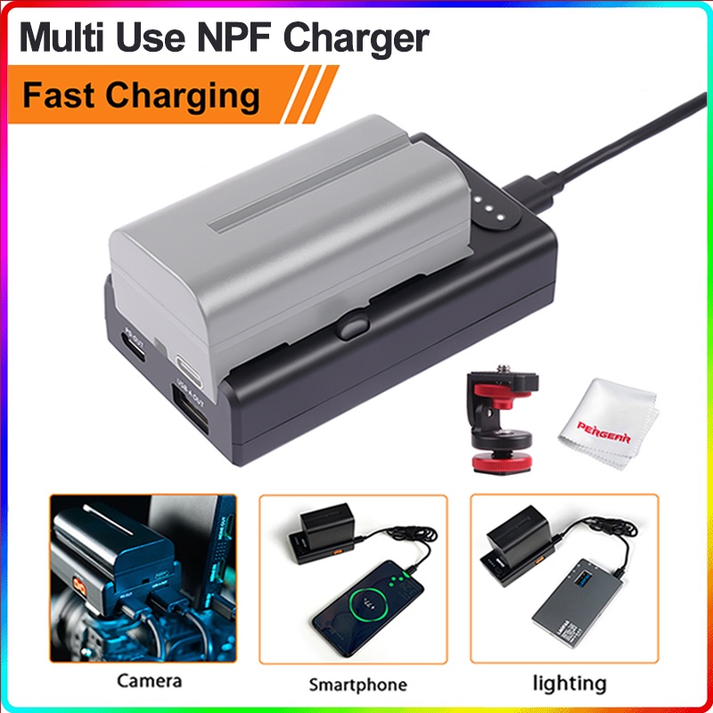 Battery Adapter Work Light USB C PD3.0 18W & USB 5V 2.1A