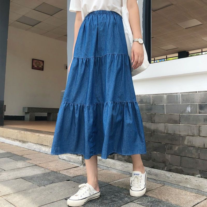 Maong best sale long skirt