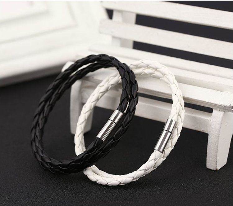 Ready Stock ）Fashion Men Interlaced Cuff Bangle Wristband Unisex Bracelet S Shopee Philippines