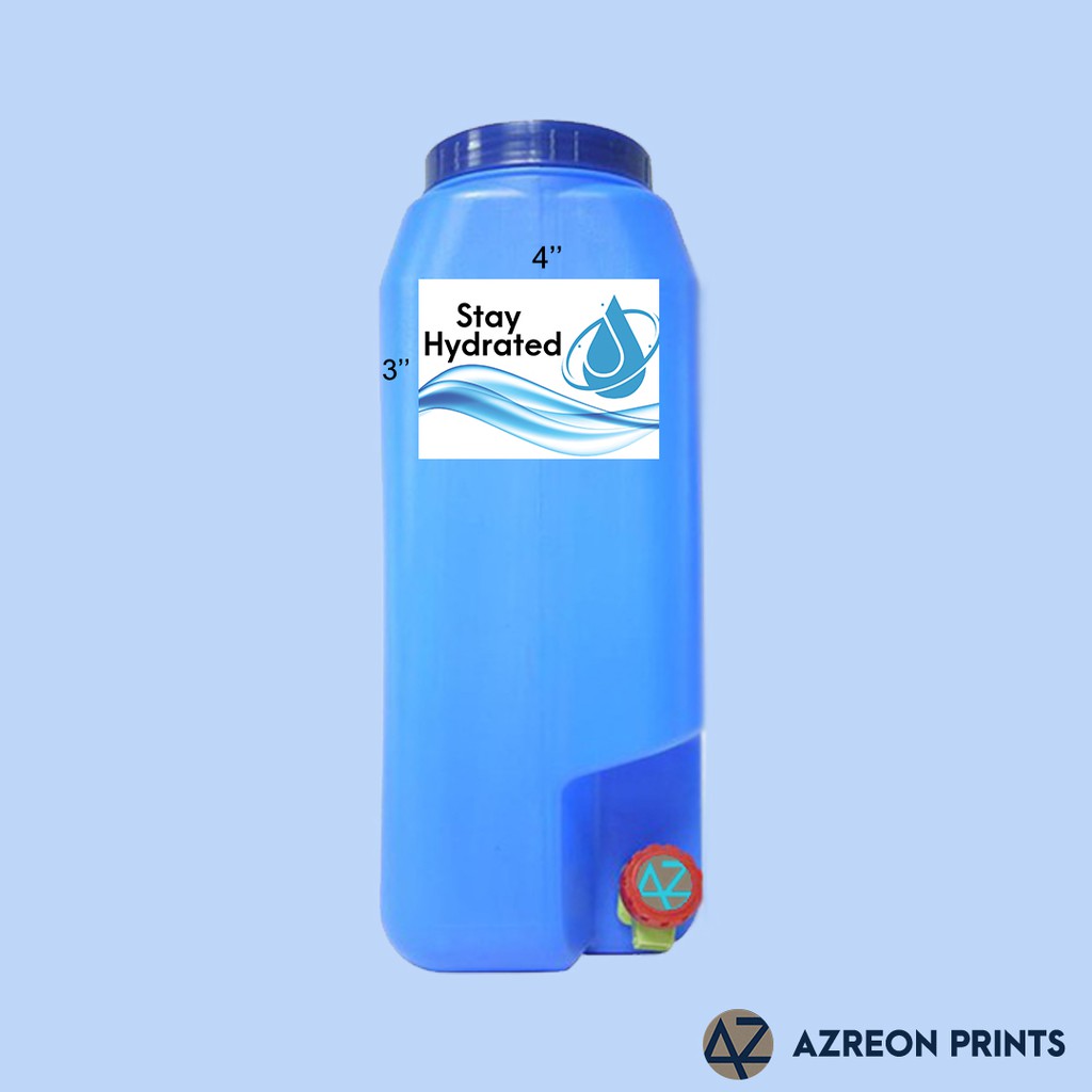 Water Refilling Station Container Stickers Labels 3 x 4 Inches Quality Affordable Shopee