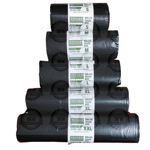 Black Trash Bag Roll S M L XL XXL | Shopee Philippines
