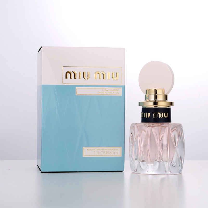 Bonded straight hair Miu miu Ms. Miu miu perfume classic the same name silver pink flower blue r