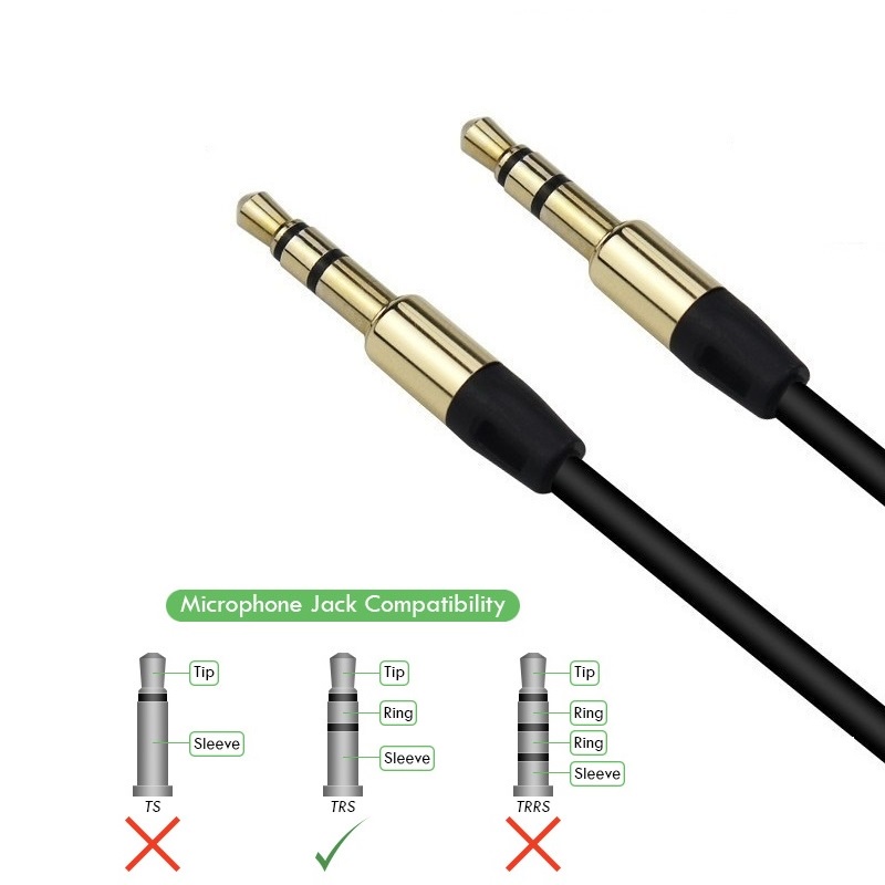 3.5mm TRS Audio Cable - Premium Grade AUX Stereo Plug | Shopee Philippines