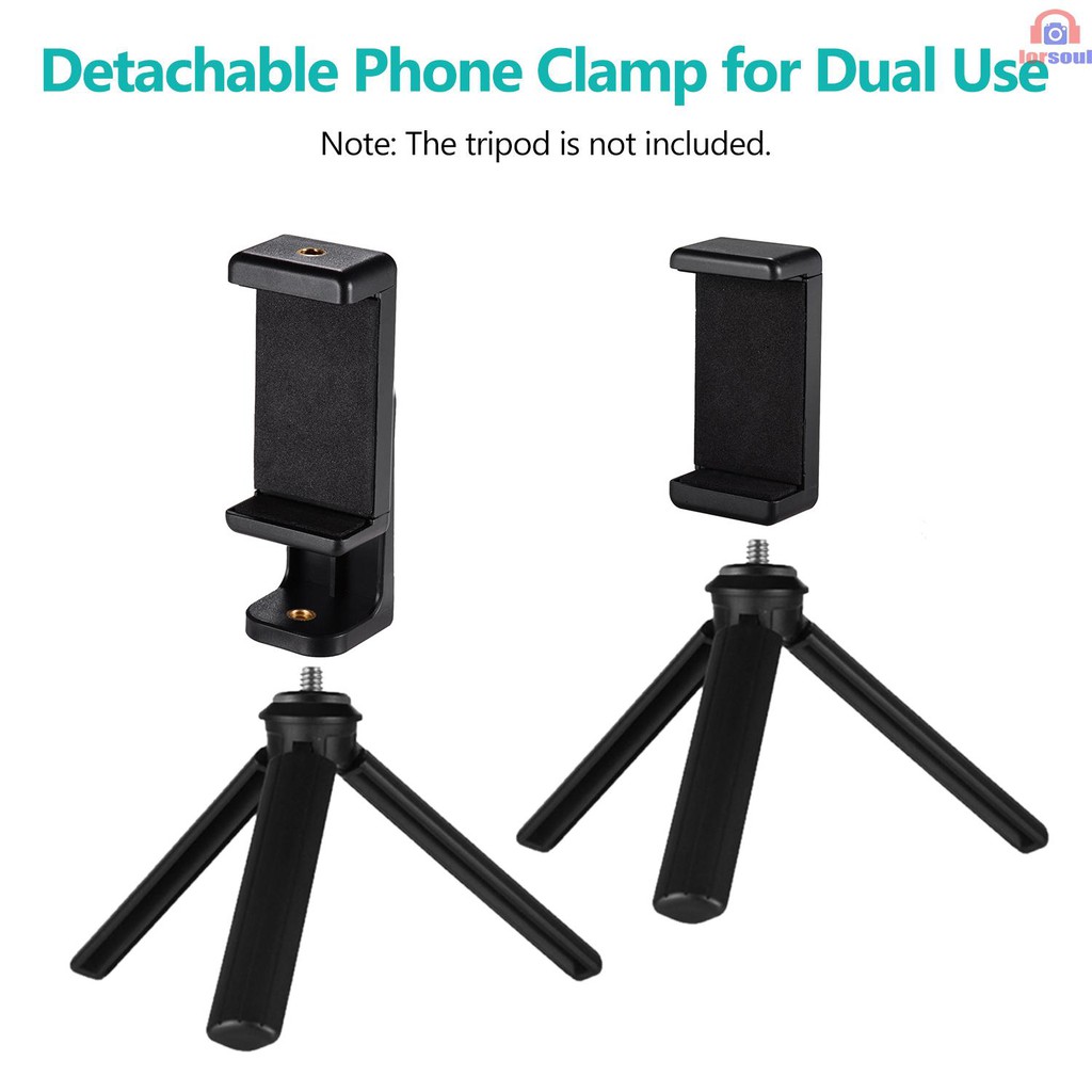 Smartphone Clamp Holder Phone Mount Adapter Phone Clip for Tripod ...