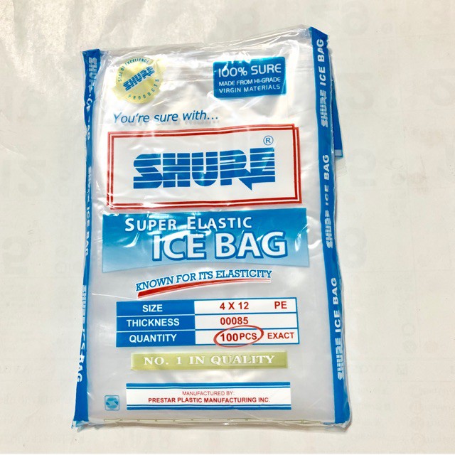 Shure Ice Bag 4x12 Pack100pcs Shopee Philippines