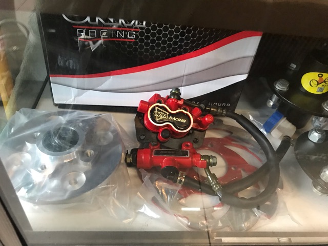 motorcycle OKM disc brake assy rear convertion kit set sniper135,sz,fz ...