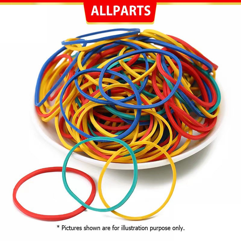 Allparts A1072 50mm Colorful Elastic Rubber Bands For Office Stationery