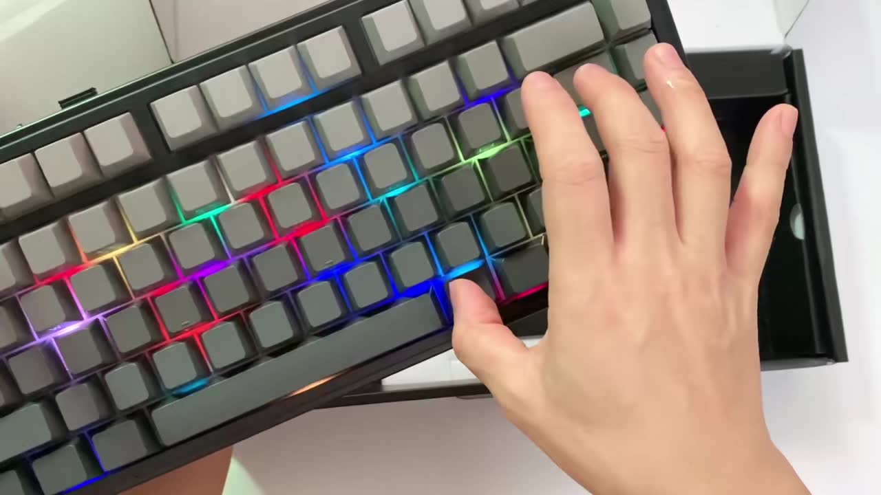 AULA F75 75% Layout Mechanical Keyboard Tri-Mode (Bluetooth 2.4G Wired ...