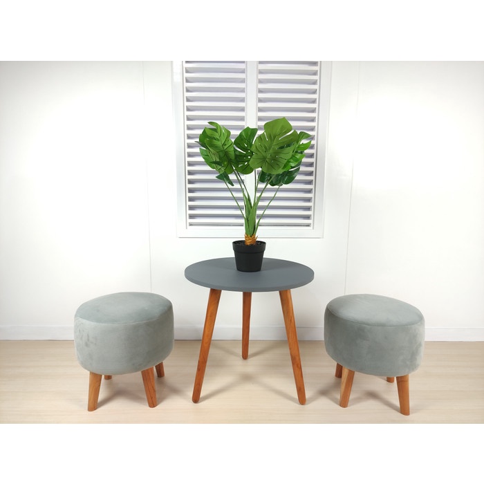 Round Stool Table Minimalist Terrace Table 60 X 60 X 20 | Shopee ...