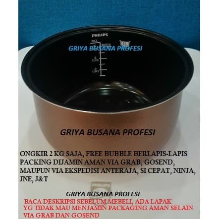 Ori PHILIPS Inner Pot Rice Cooker Pan HD3126 HD3116 Ceramic 1Ltr ...