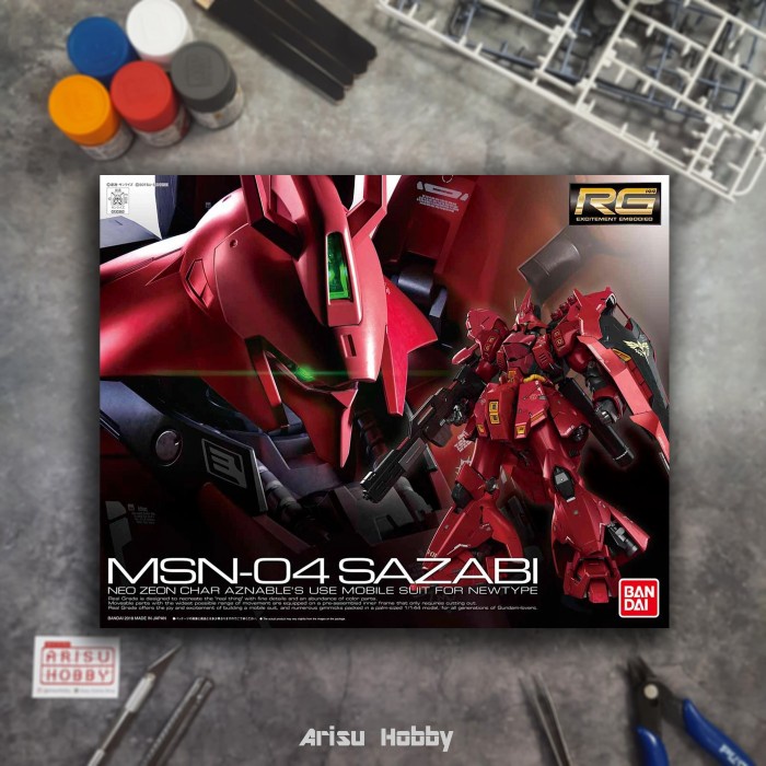 Rg Sazabi Gundam 1/144 Bandai Real Grade | Shopee Philippines