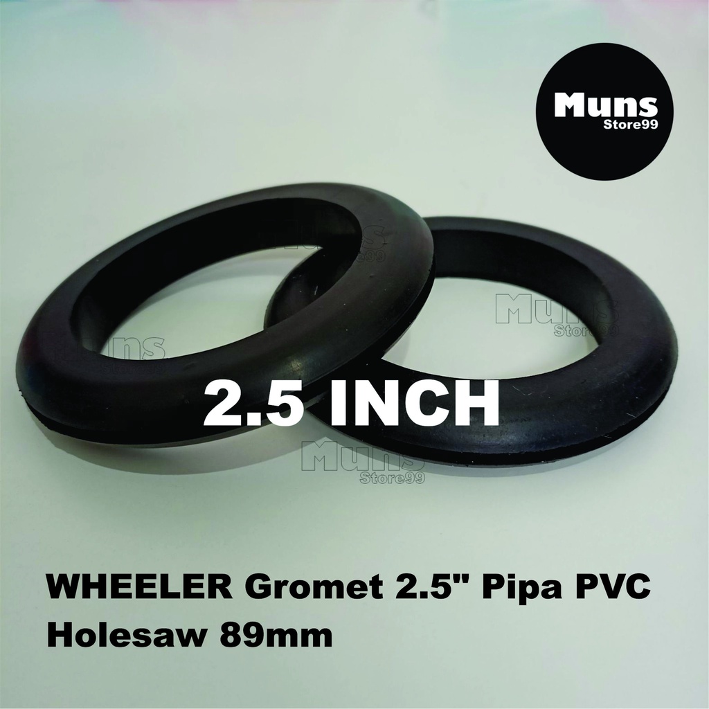 Wheeler Rubber Gromet 21⁄2 inch PVC Pipe Rubber Grommet Uniseal Packing