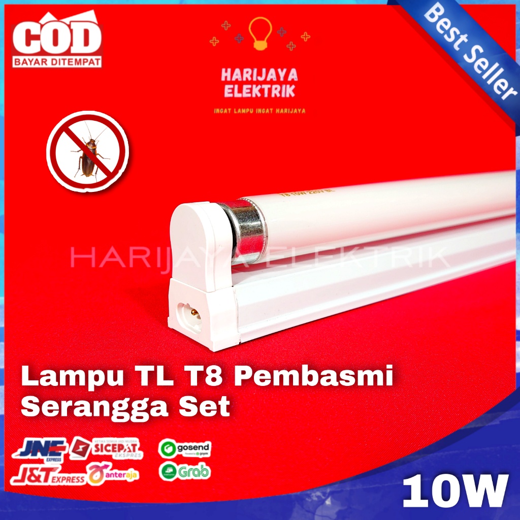 NEON LAMP SET UV TL T8 10 WATT BLACKLIGHT INSECT EXTERMINATION | Shopee ...
