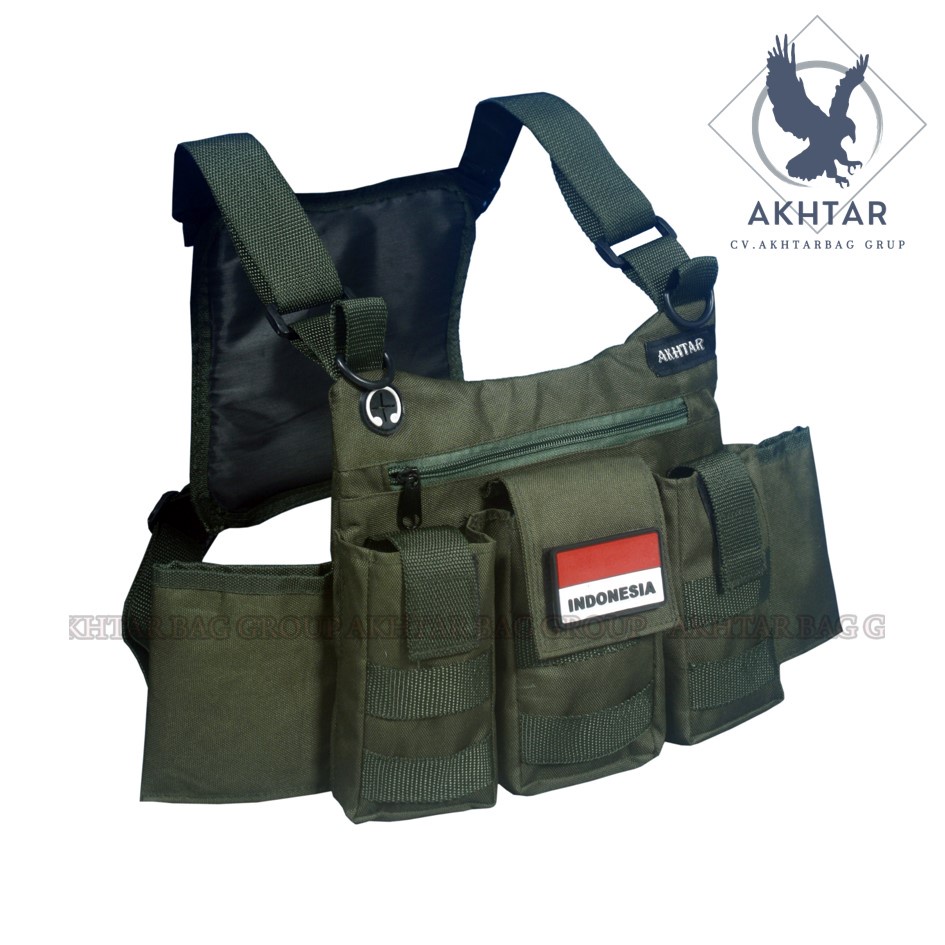 Akhtar Chest Bag chestbag free logo indonesia 6-pocket Slots cordura ...