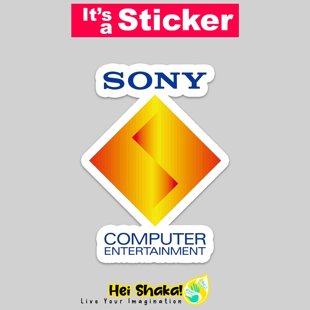 SCE PS Retro Nostalgic Logo Sticker Gamer Gaming Sticker Waterproof ...