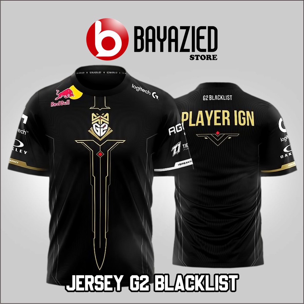 New G2 BLACKLIST JERSEY LOL GAME | Shopee Philippines
