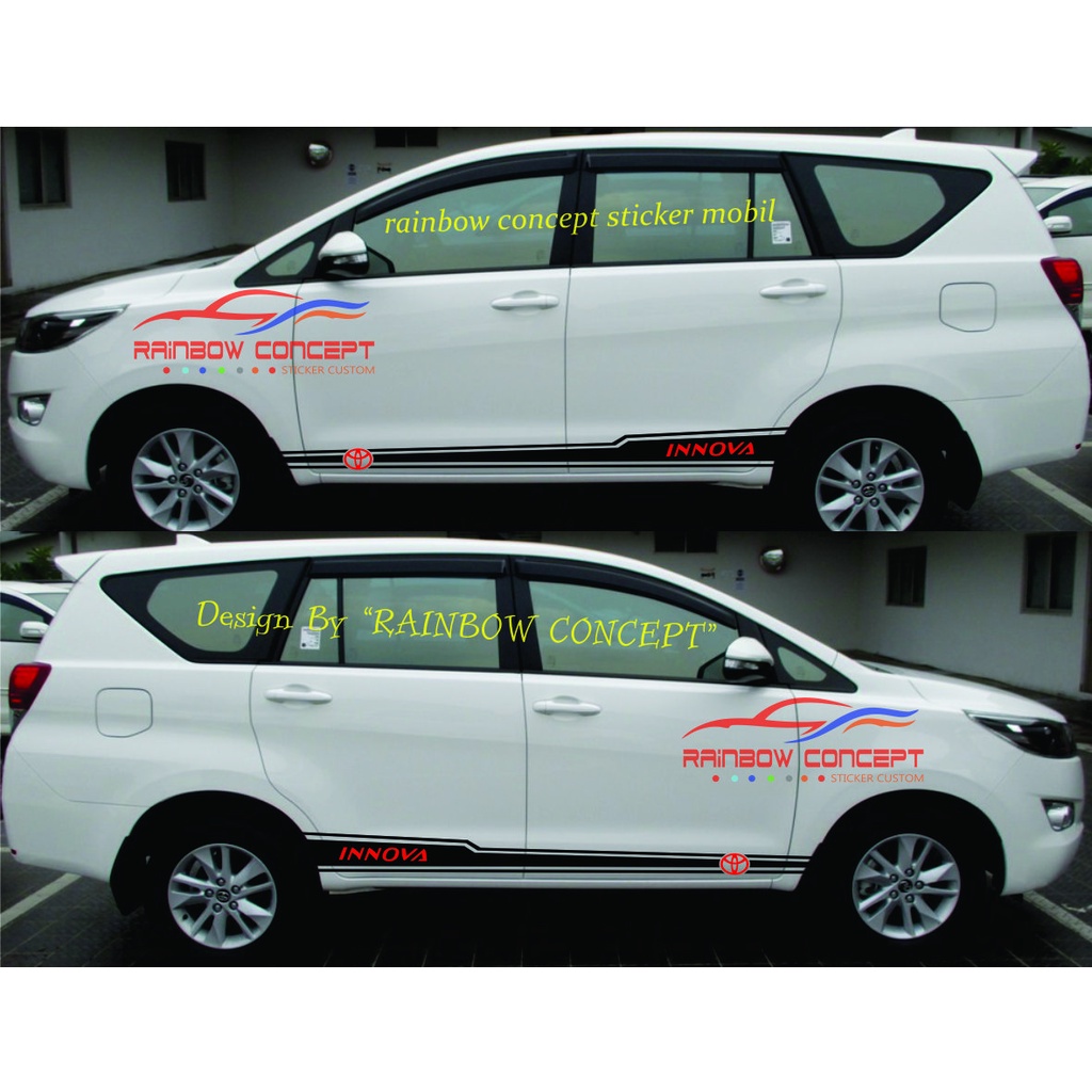 List CUTTING Car INNOVA STICKER STICKER TOYOTA INNOVA REBORN SIDE BODY ...