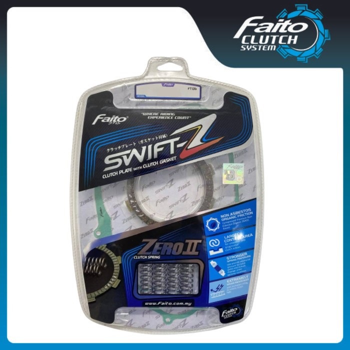 FAITO Clutch Lining Plus Clutch Spring (Swift-Z + Zero II) KLX 150 ...