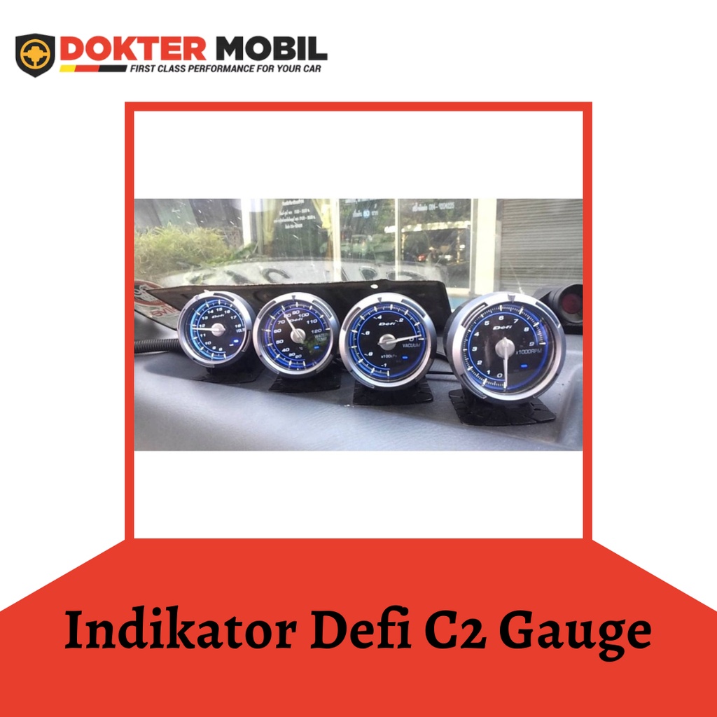 Defi C2 Gauge Indicator (Watertemp Vacuum Volt Rpm Boost Oiltemp