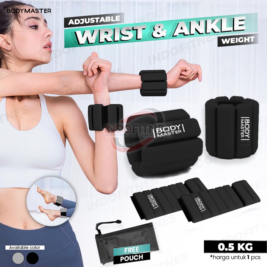 Bodymaster Ankle Wrist Adjustable Weight Hand Foot Weight 0.5KG