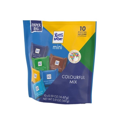 Ritter Sport Mini Colorful Mix Travel Edition Chocolate 167 grams ...