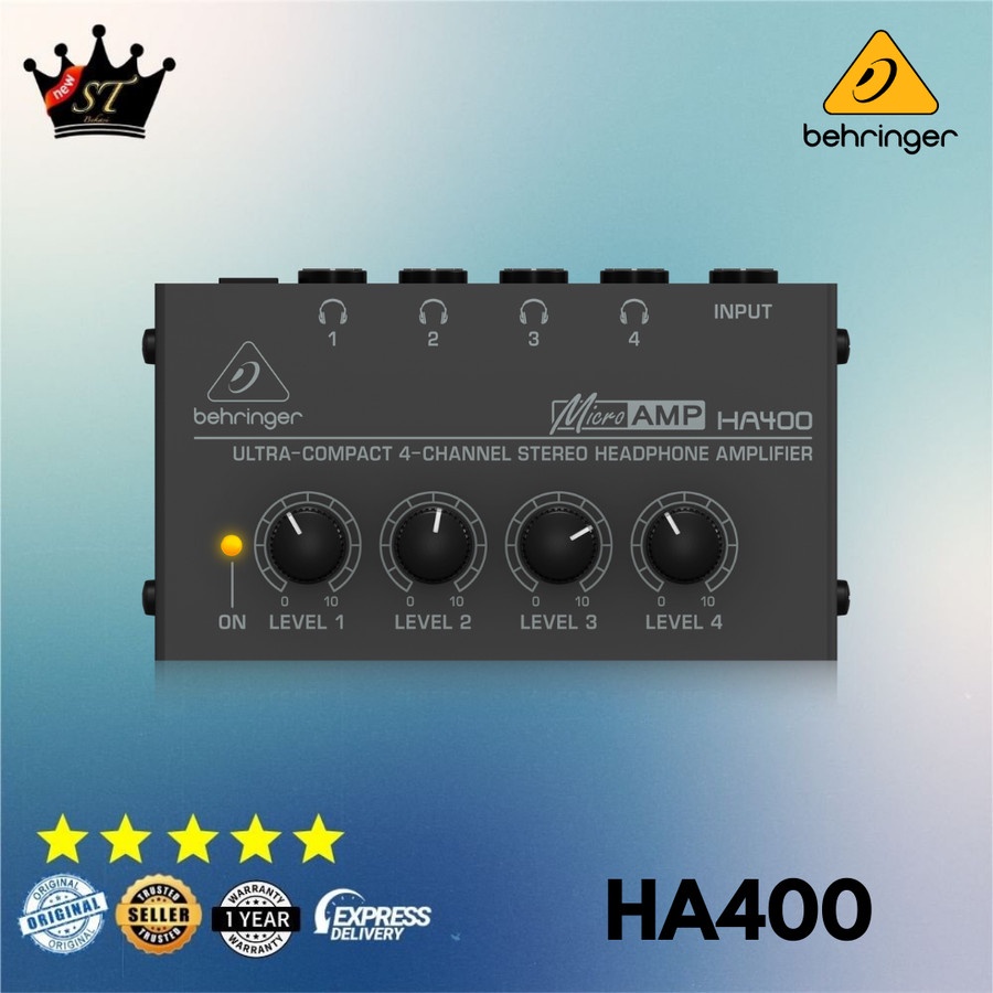 Behringer HA400 HA400 Splitter 4Channel Headphone Amplifier Shopee
